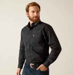 Men’s Ariat Black Team Woodson Fitted Shirt