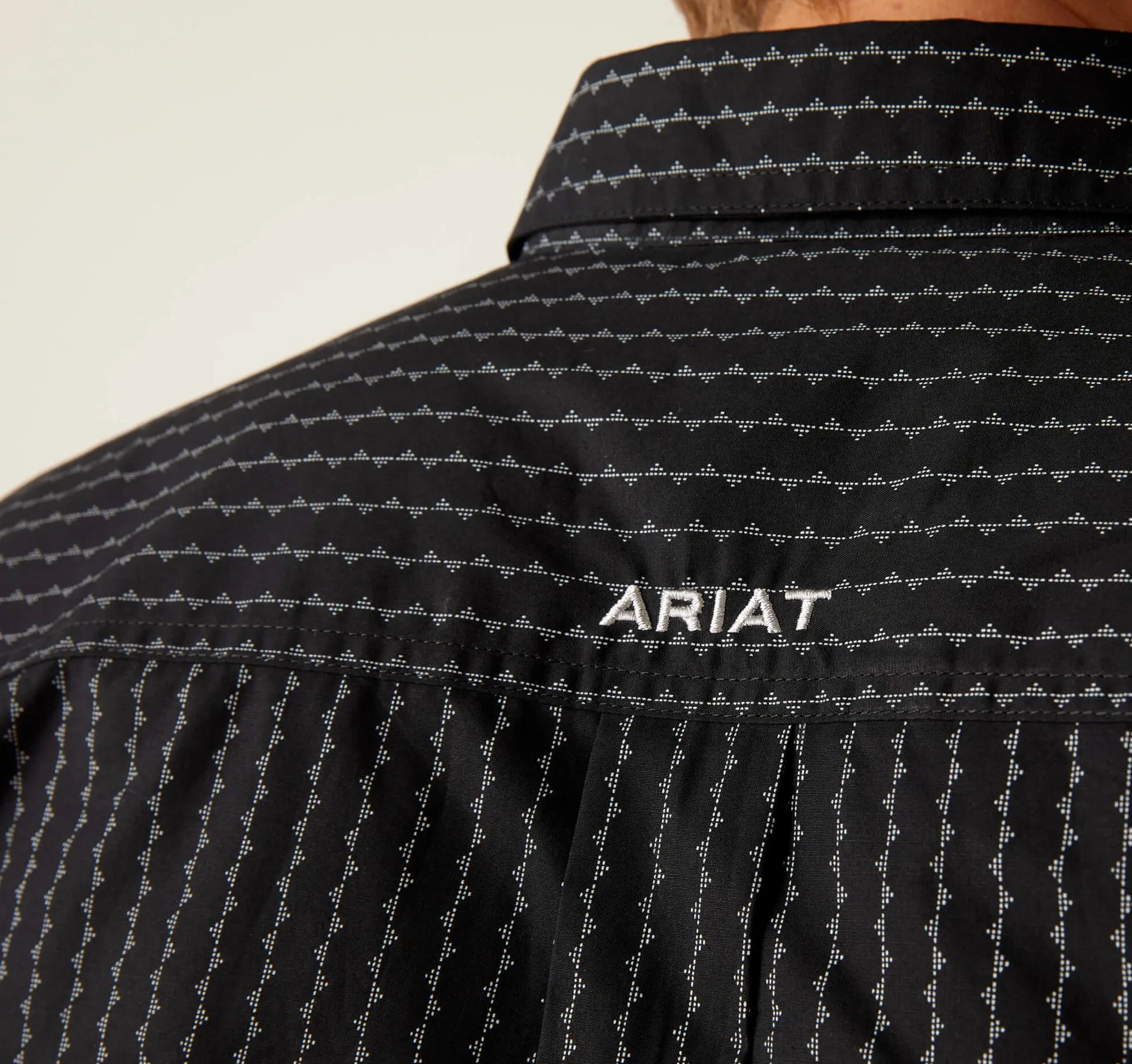 Men’s Ariat Black Team Woodson Fitted Shirt