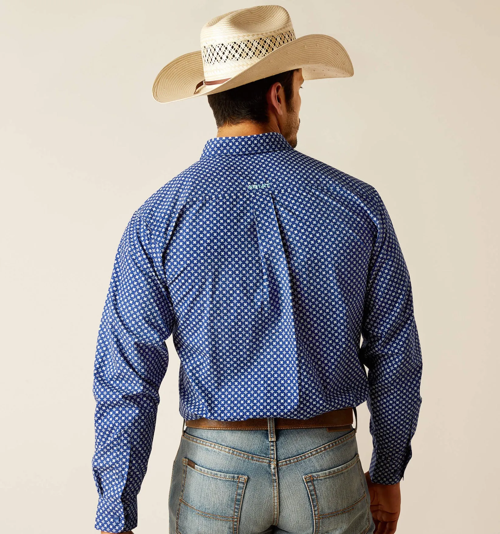 Men’s Ariat Directoire Blue Price Fitted Shirt