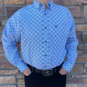 Men’s Ariat White Galt Classic Fit Shirt