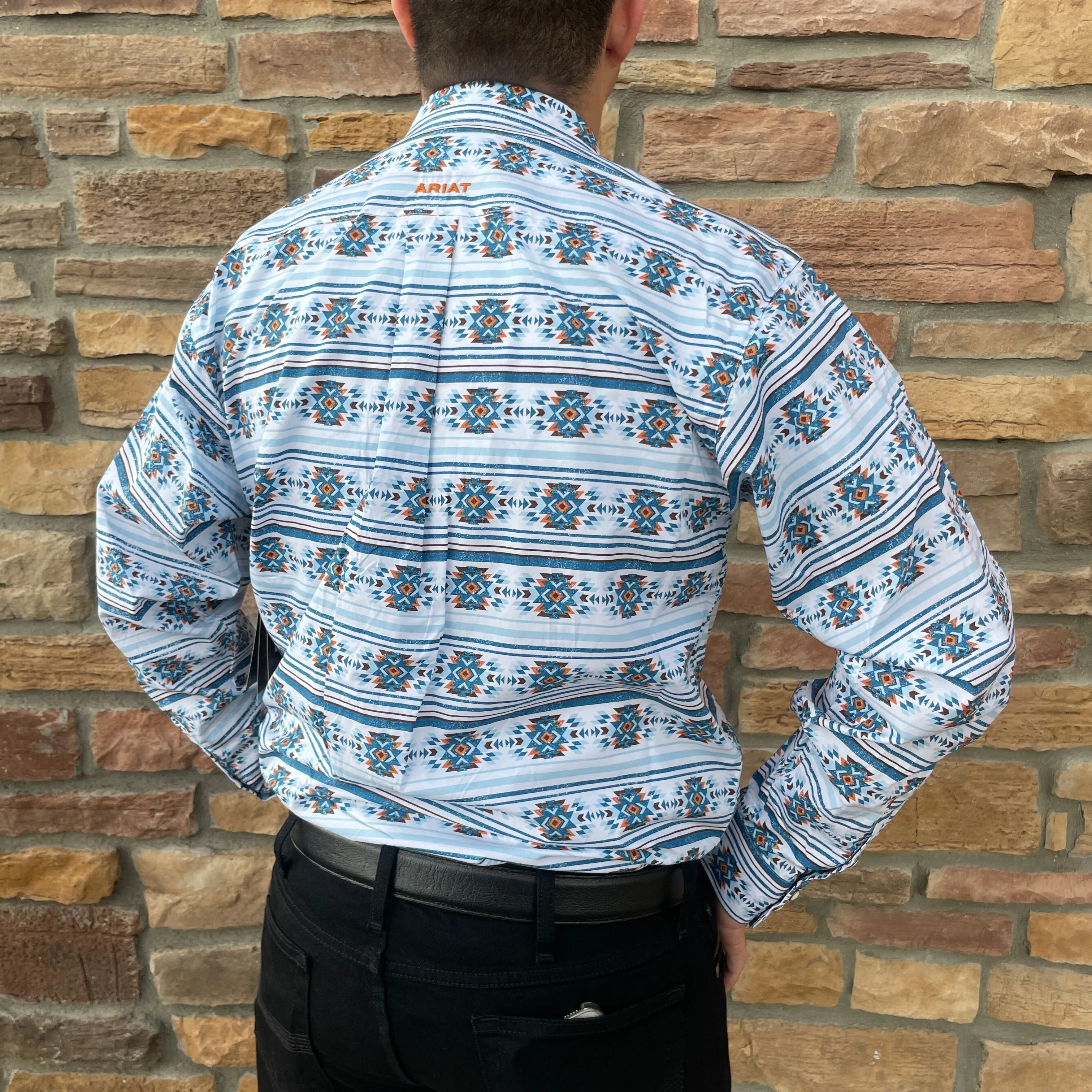 Men’s Ariat White Garith Shirt