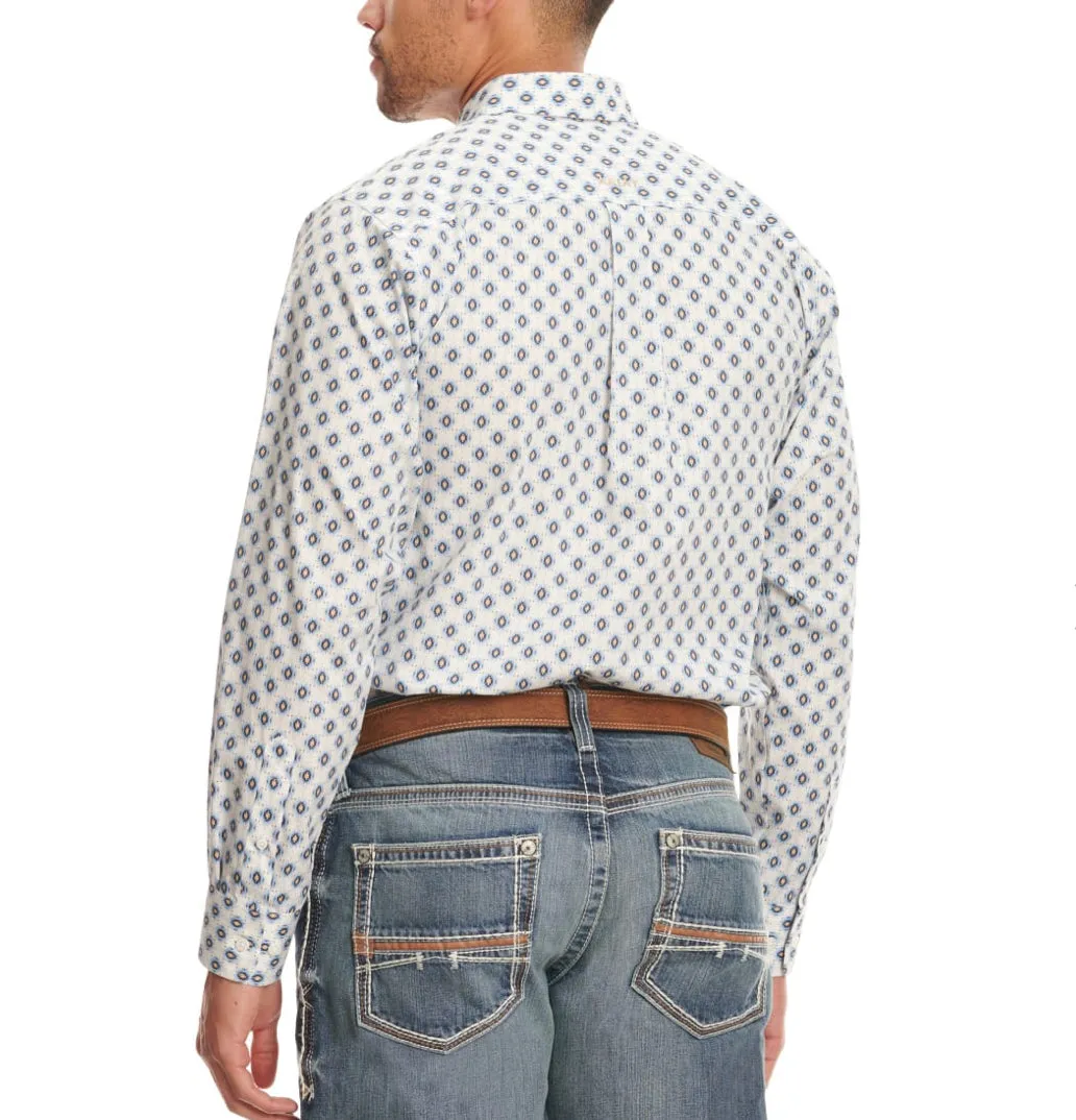 Men’s Ariat White Sand Kobe Fitted Shirt