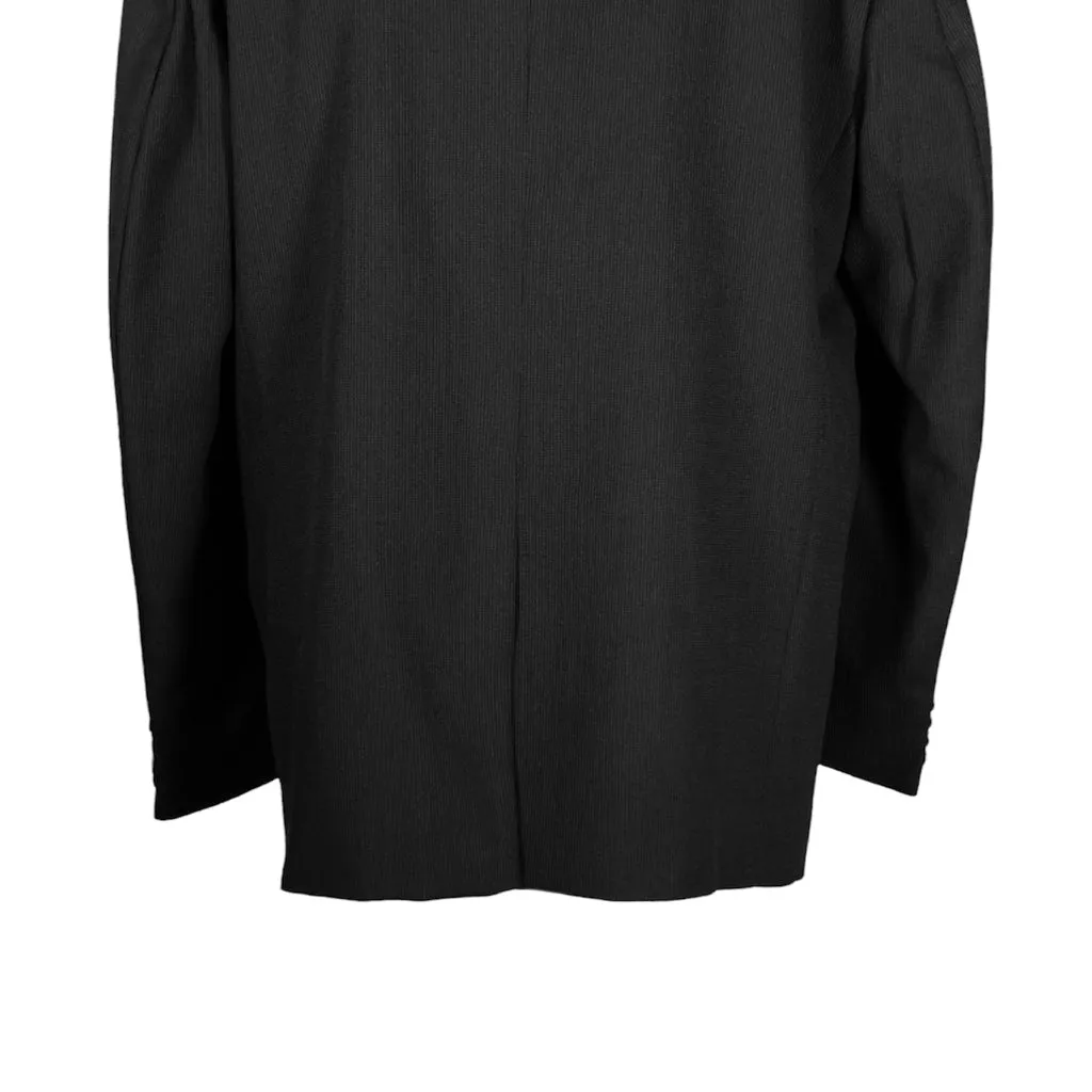 Men's Blazer Black Striped Wool Jacket Sport Coat (46R)
