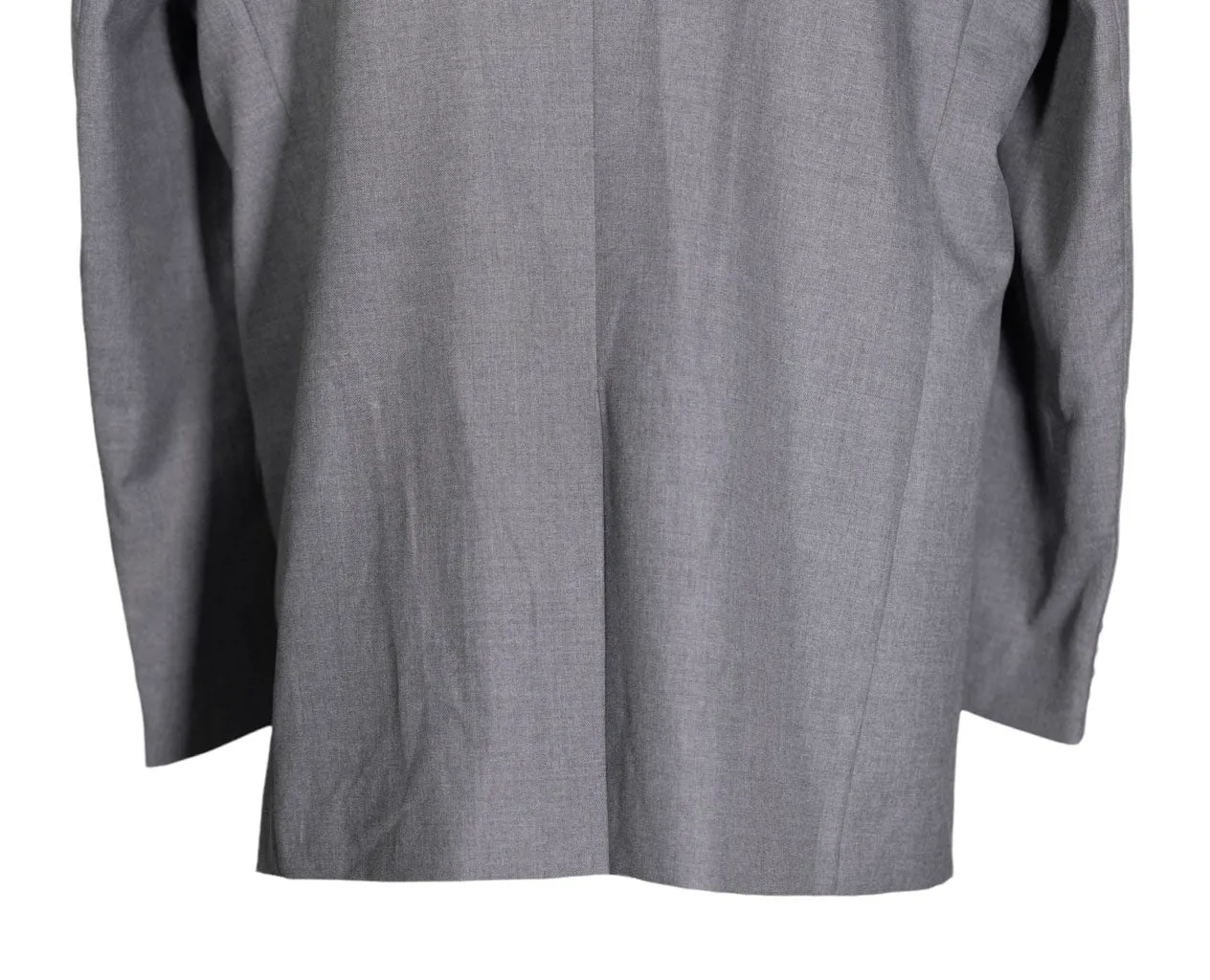 Men's Blazer Gray Wool Formal Jacket Sport Coat (48R)