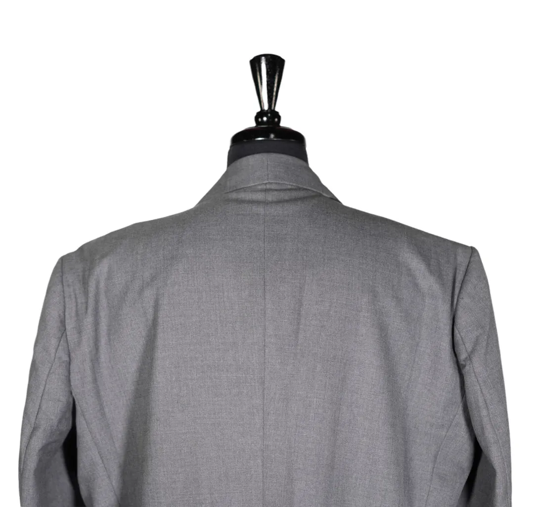 Men's Blazer Gray Wool Formal Jacket Sport Coat (48R)