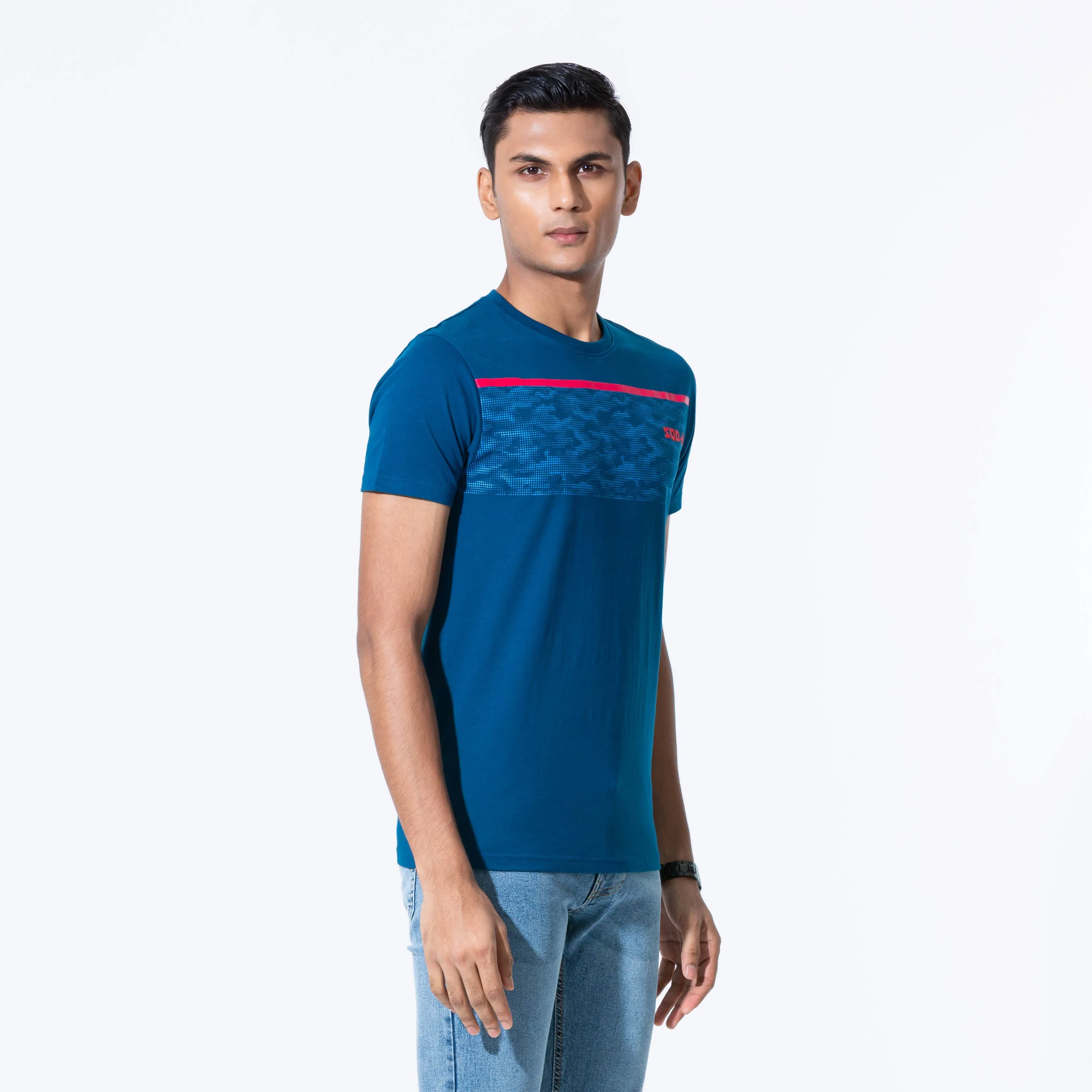 Mens Blue Camo T-Shirt