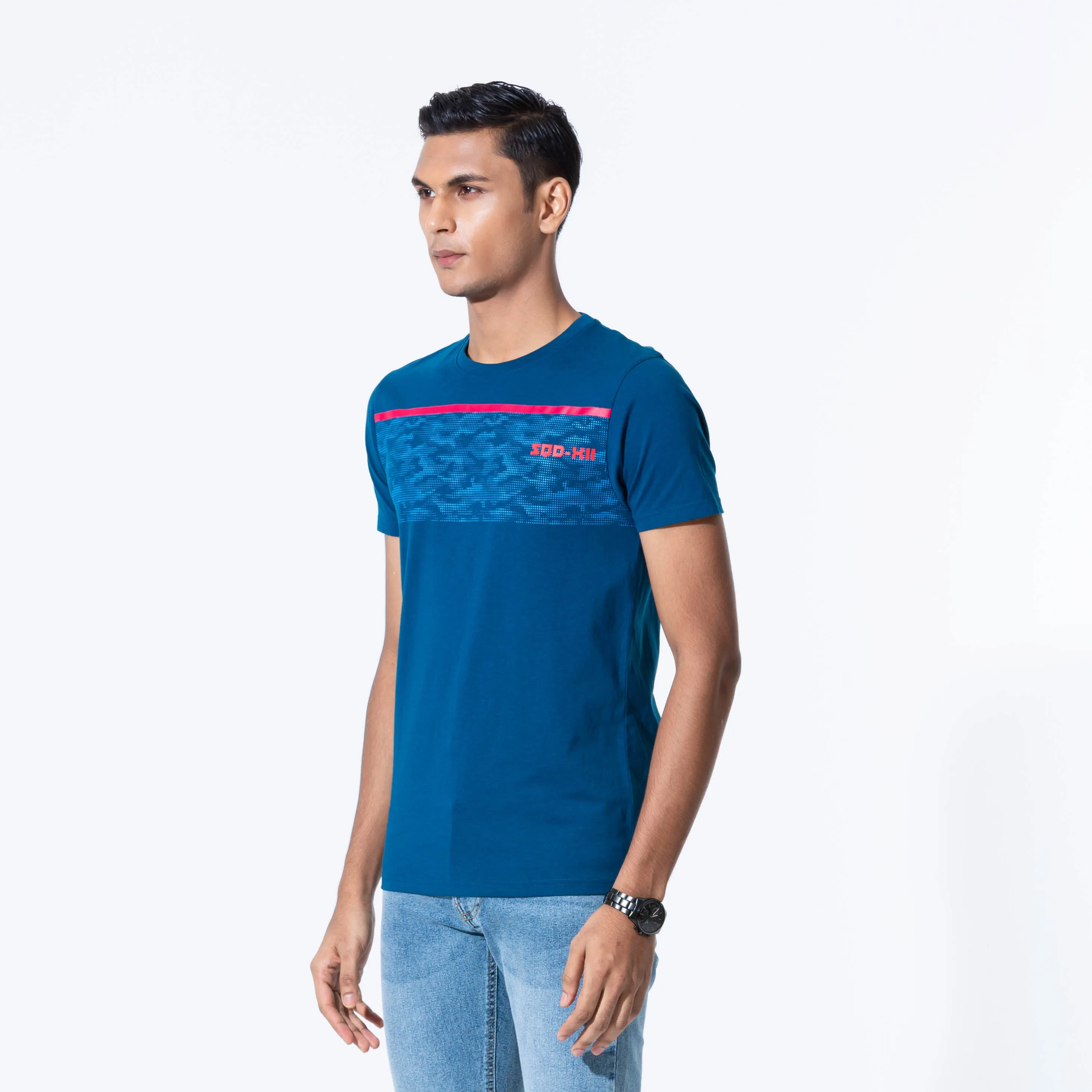 Mens Blue Camo T-Shirt