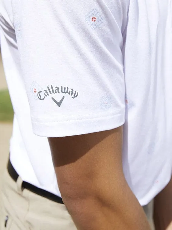 Mens Foulard Print Golf Polo