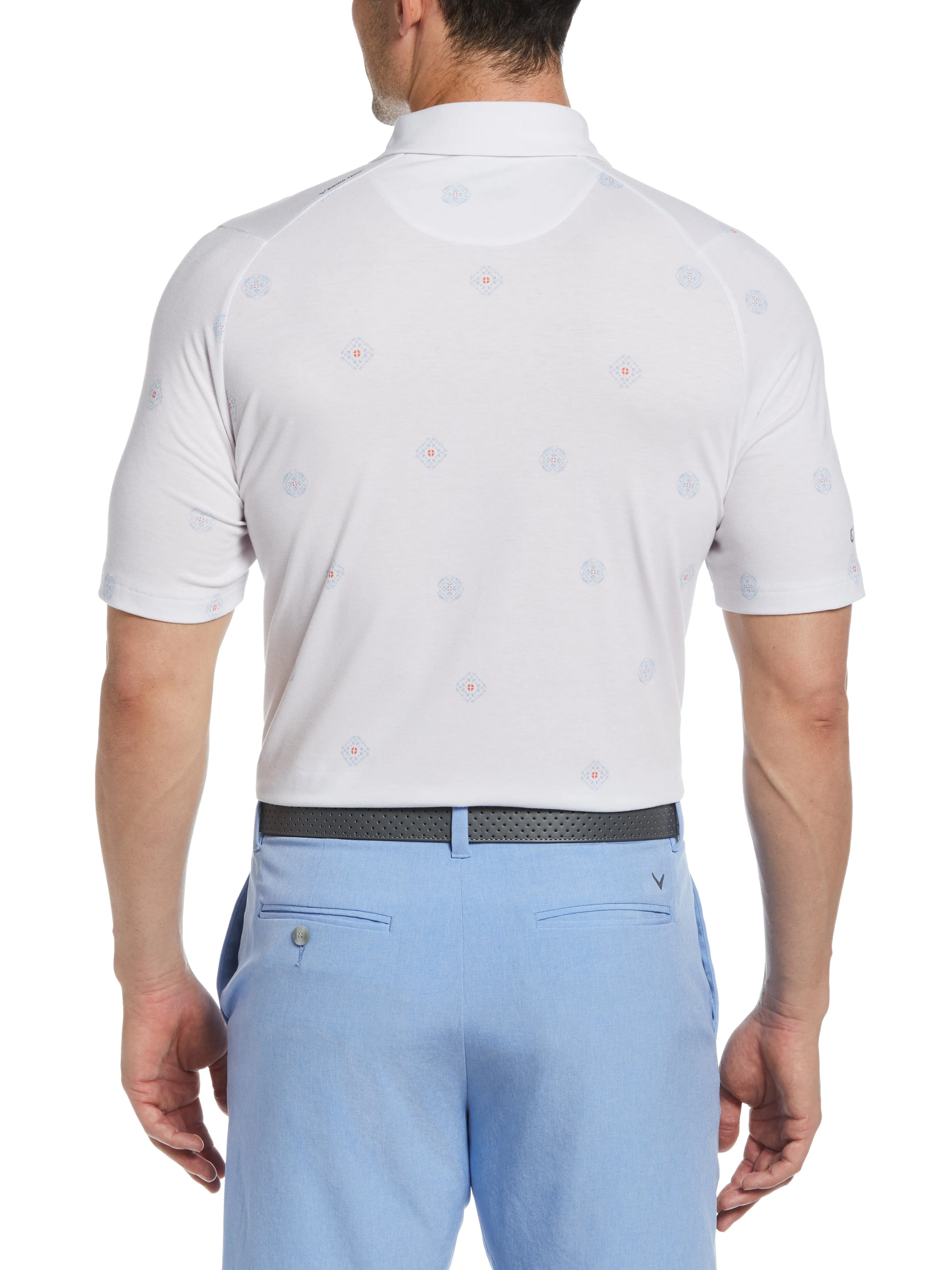 Mens Foulard Print Golf Polo