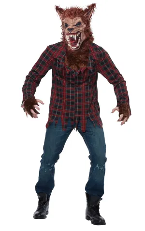 Mens Full Moon Werewolf Costume
