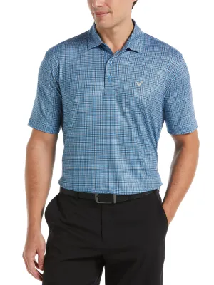 Mens Plaid Golf Polo