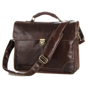Mens Satchel Messenger Bag For Men Leather Messenger Bag 7091