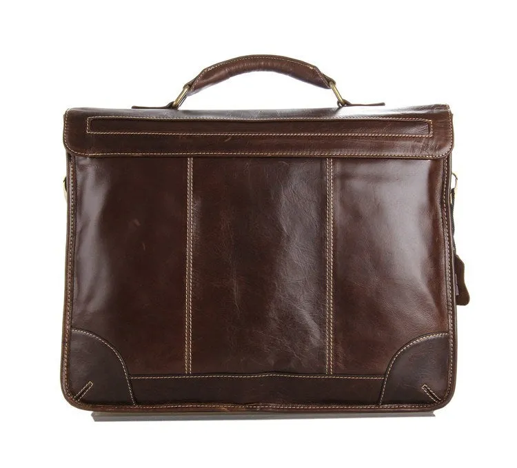 Mens Satchel Messenger Bag For Men Leather Messenger Bag 7091