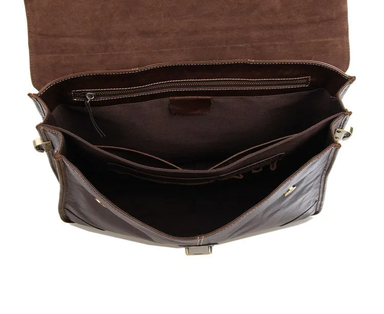 Mens Satchel Messenger Bag For Men Leather Messenger Bag 7091
