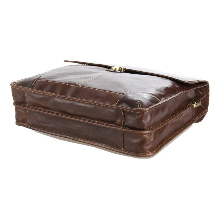 Mens Satchel Messenger Bag For Men Leather Messenger Bag 7091