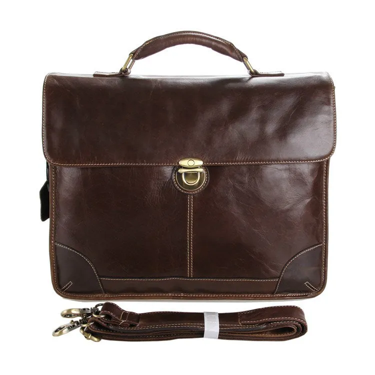 Mens Satchel Messenger Bag For Men Leather Messenger Bag 7091