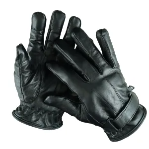 Men’s Sheepskin Leather White Threaded Winter Gloves