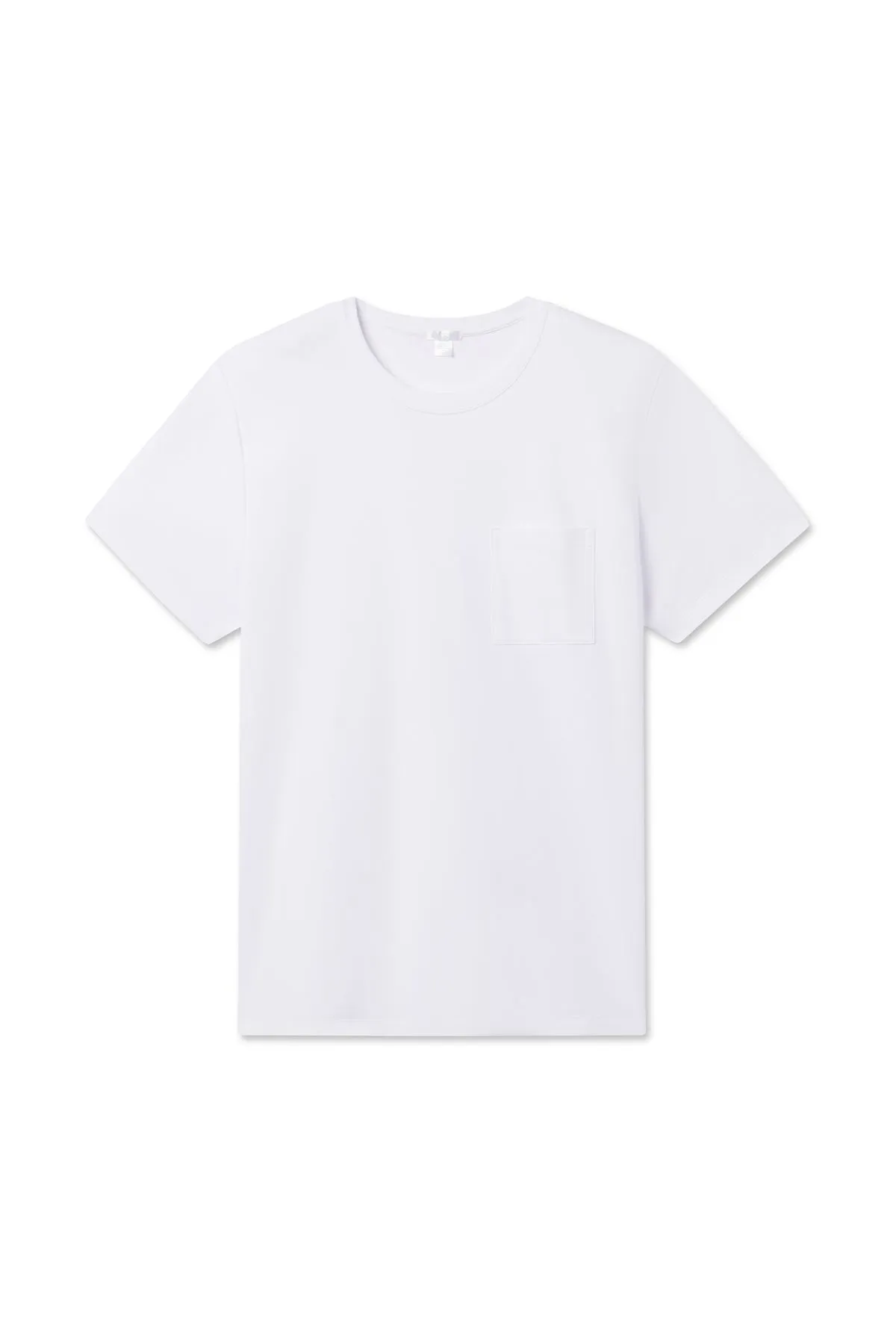 Men's Short Sleeve Pima Pocket Tee in White