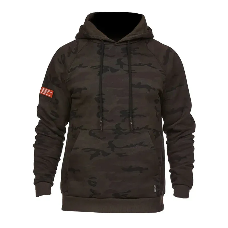 Men's Sport Hooded Sweatshirt - Cotton Gym Fitness Jacket, Autumn Winter Streetwear, Men's Sportswear Workout Hoodie, Running Coat