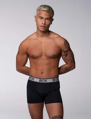 Mens Sports Boxers - Black Intensity