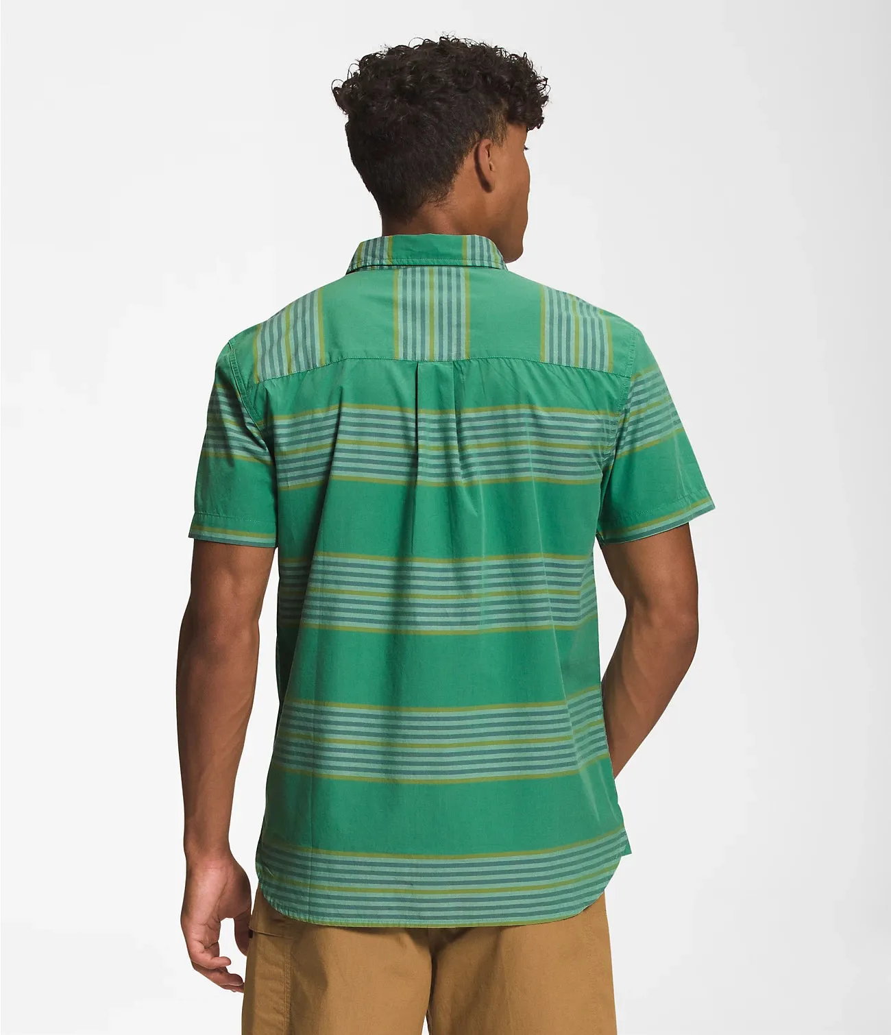 Men's The North Face | Baytrail Yarn-Dye | Deep Grass Green Explore Stripe