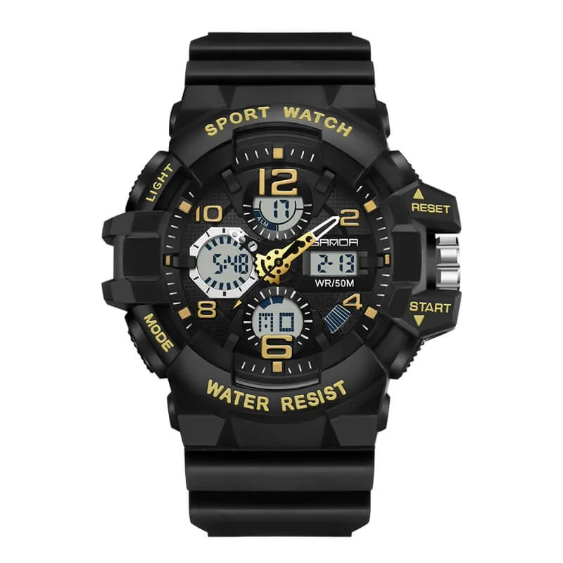 Men's Watch Sports Military Watches Waterproof Digital Analog Watch Tactical Outdoor Work Electronic Wristwatch