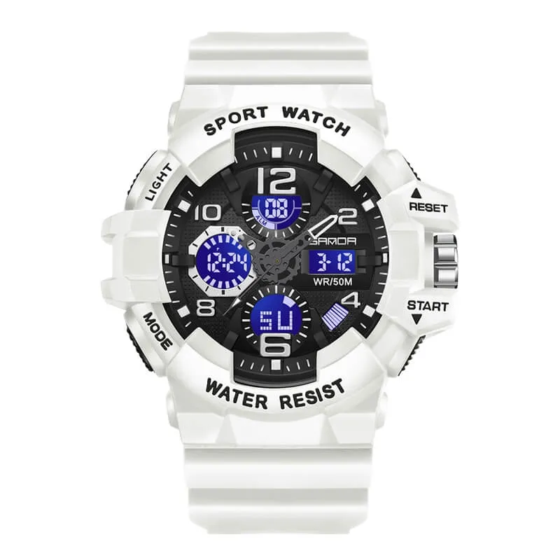 Men's Watch Sports Military Watches Waterproof Digital Analog Watch Tactical Outdoor Work Electronic Wristwatch