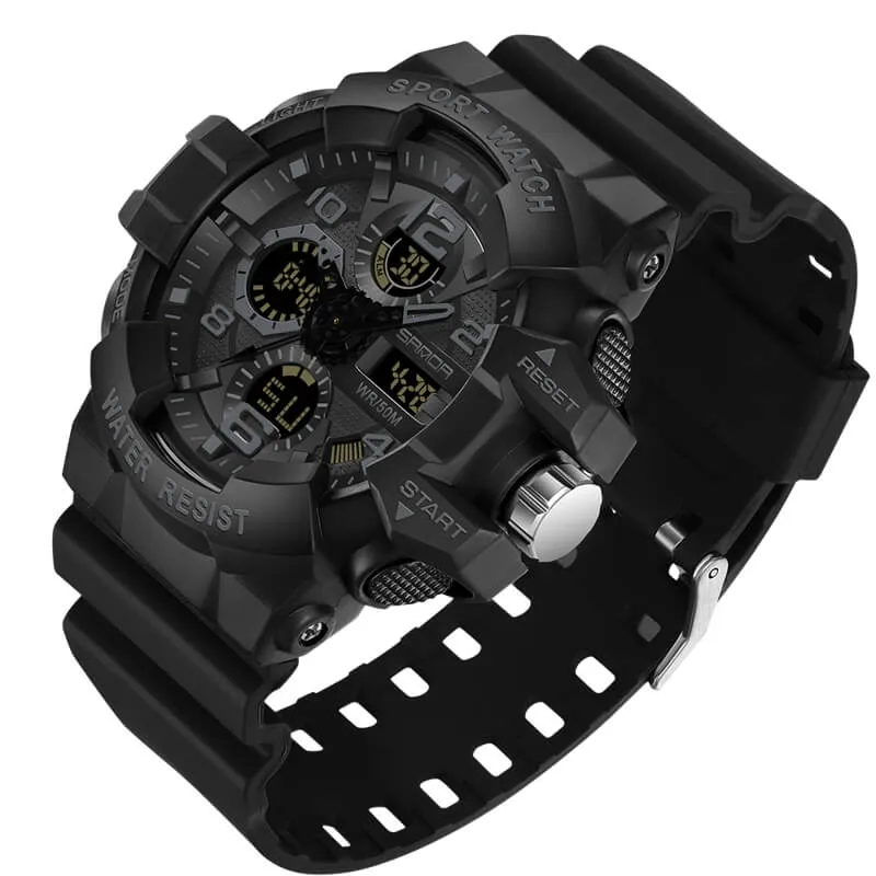 Men's Watch Sports Military Watches Waterproof Digital Analog Watch Tactical Outdoor Work Electronic Wristwatch