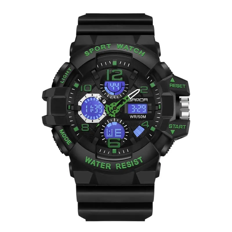 Men's Watch Sports Military Watches Waterproof Digital Analog Watch Tactical Outdoor Work Electronic Wristwatch