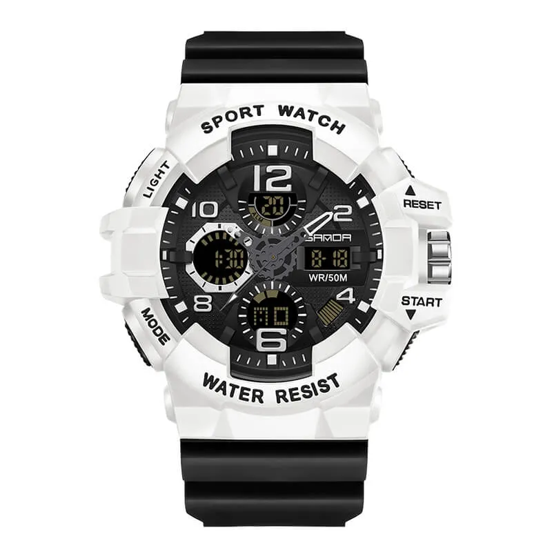 Men's Watch Sports Military Watches Waterproof Digital Analog Watch Tactical Outdoor Work Electronic Wristwatch