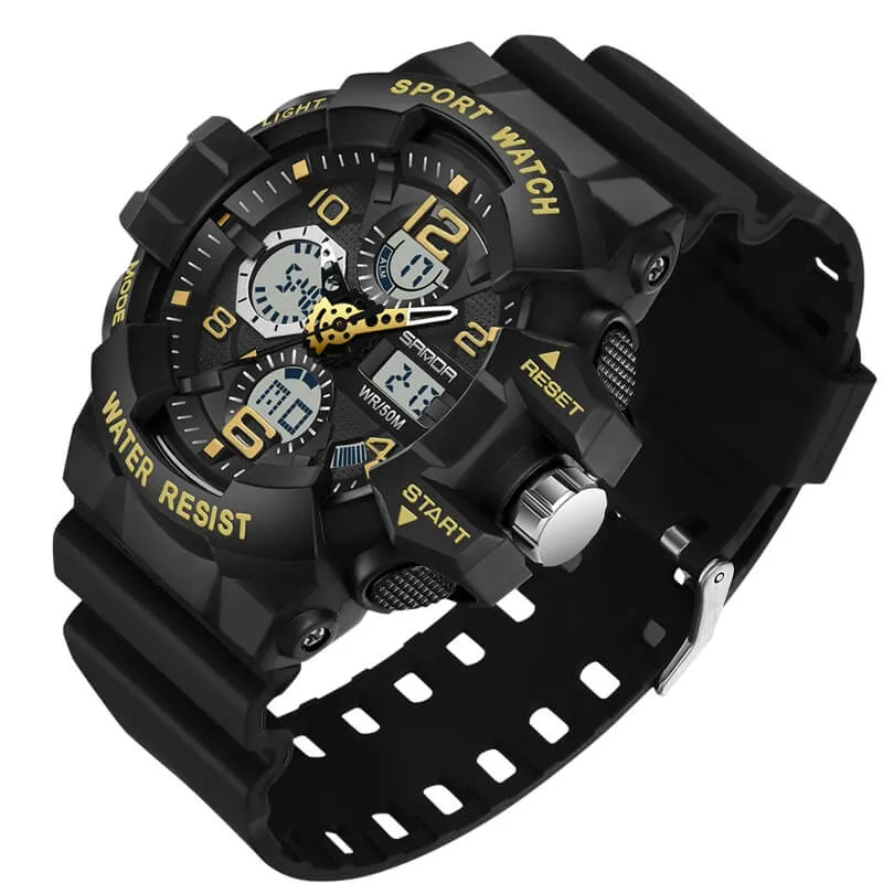 Men's Watch Sports Military Watches Waterproof Digital Analog Watch Tactical Outdoor Work Electronic Wristwatch