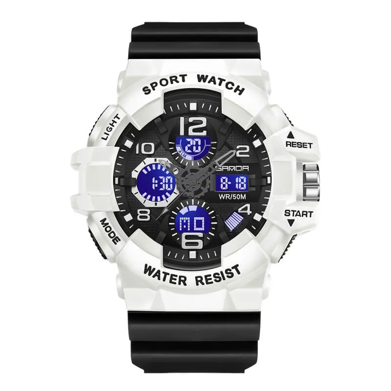 Men's Watch Sports Military Watches Waterproof Digital Analog Watch Tactical Outdoor Work Electronic Wristwatch