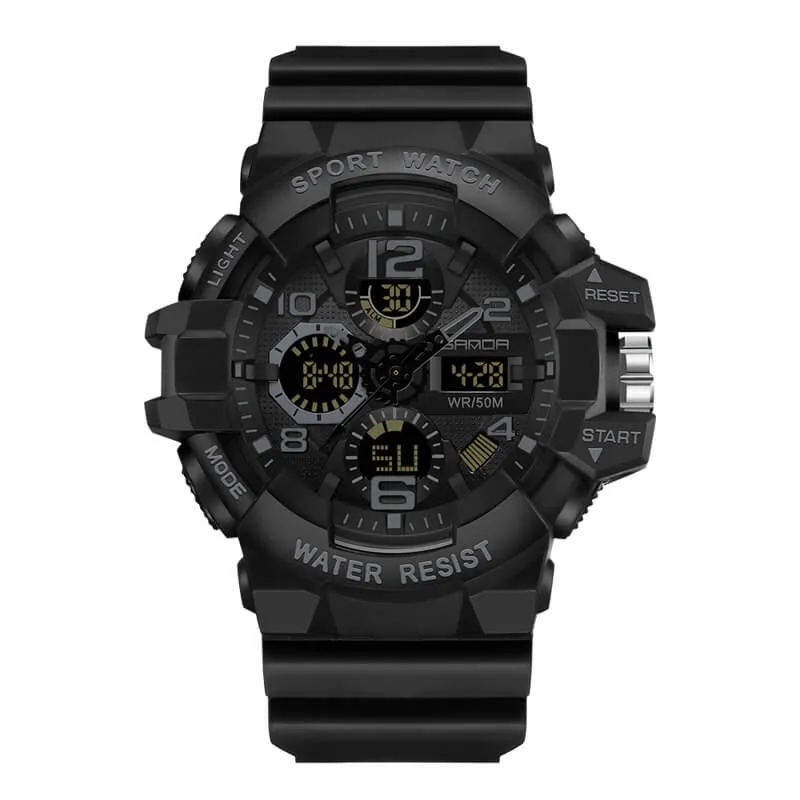 Men's Watch Sports Military Watches Waterproof Digital Analog Watch Tactical Outdoor Work Electronic Wristwatch