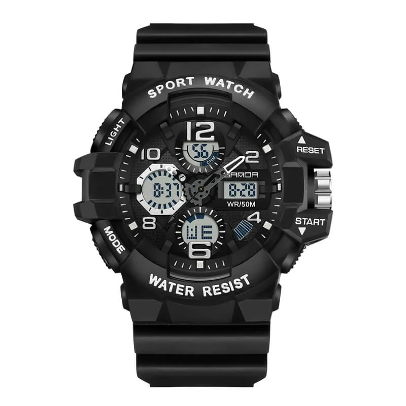 Men's Watch Sports Military Watches Waterproof Digital Analog Watch Tactical Outdoor Work Electronic Wristwatch