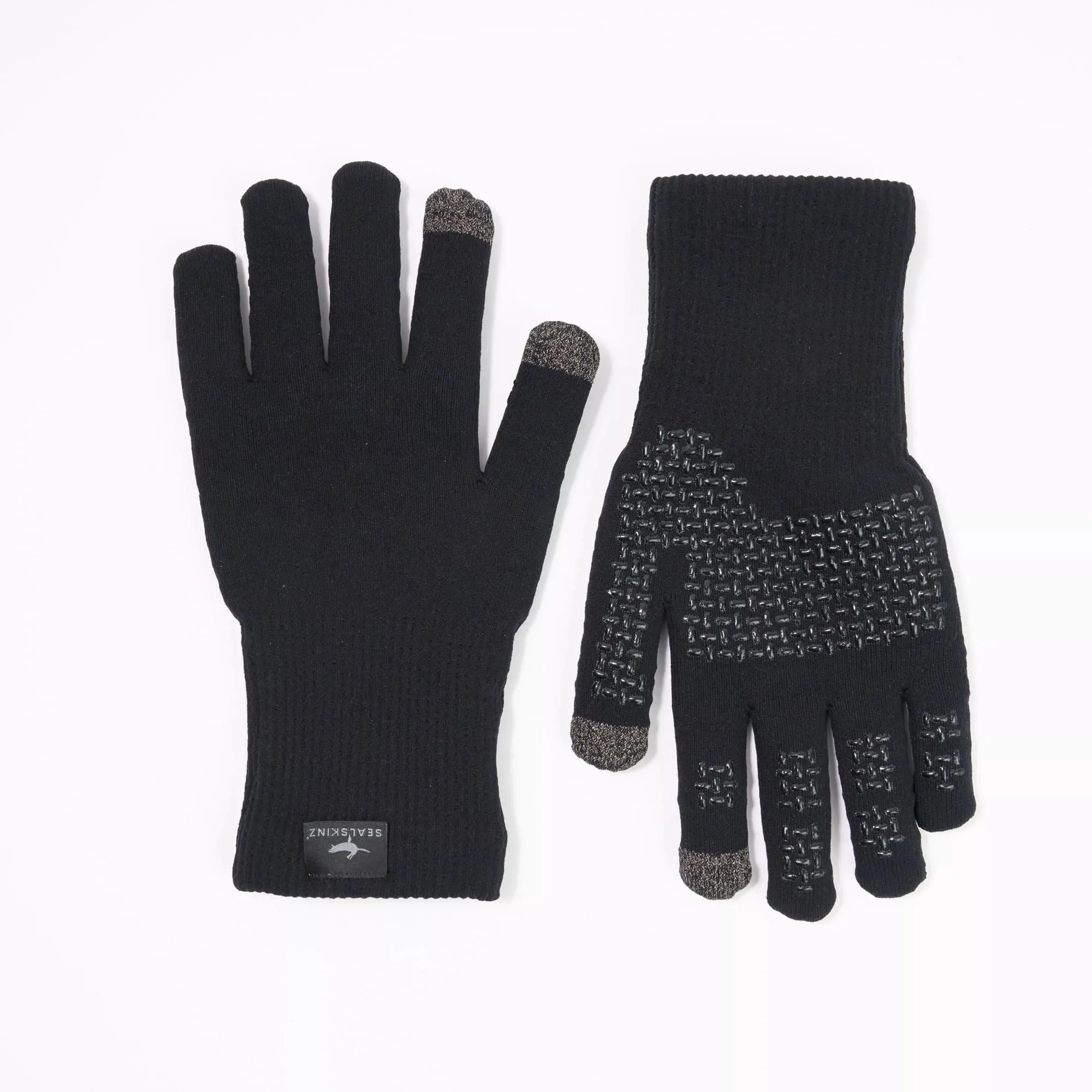Mens Waterproof All Weather Ultra Grip Knitted Gloves