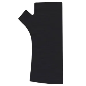 Merino Fingerless Gloves Black by Kate Watts