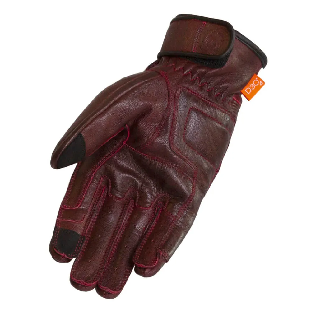 Merlin Glory Leather Gloves Oxblood
