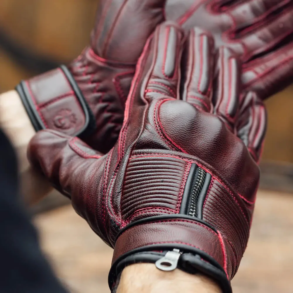 Merlin Glory Leather Gloves Oxblood