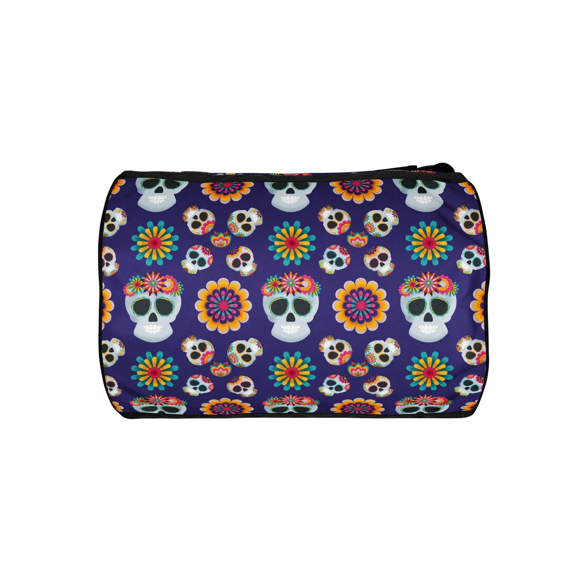 Mexican Skulls Floral Gym Bag