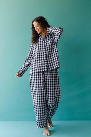 Midnight Linen Pyjama Set