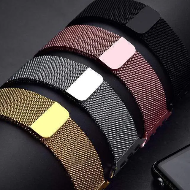 Milanese loop stainless steel apple watch bands