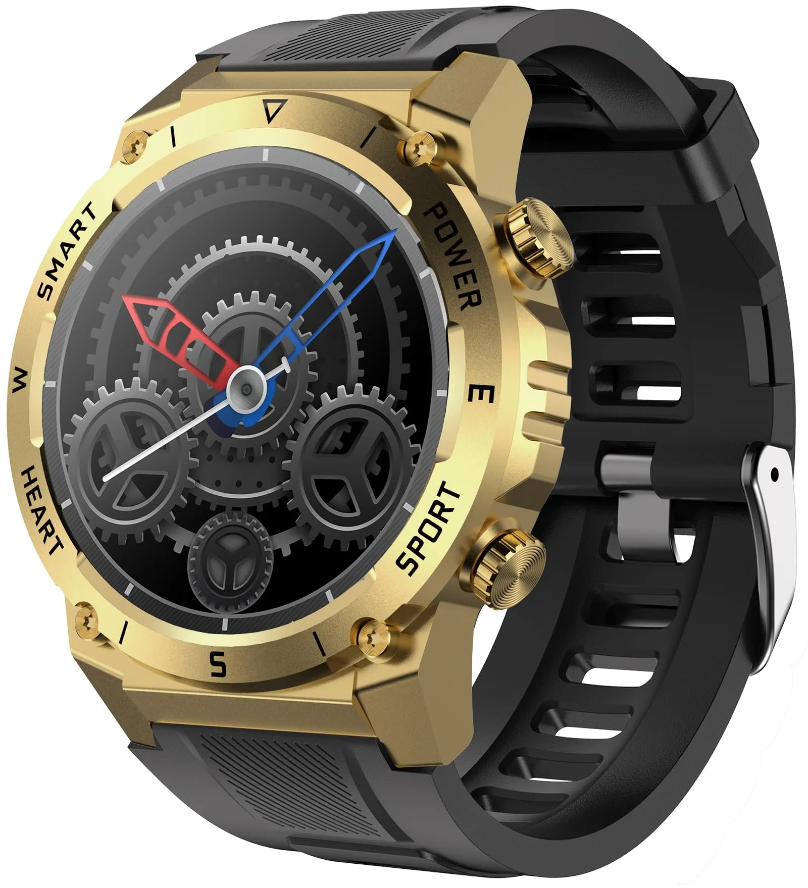 Military Smart Watches for Men, Tactical Smartwatch with Bluetooth Call 100  Sport Modes Fitness Tracker Watch for Android and iOS