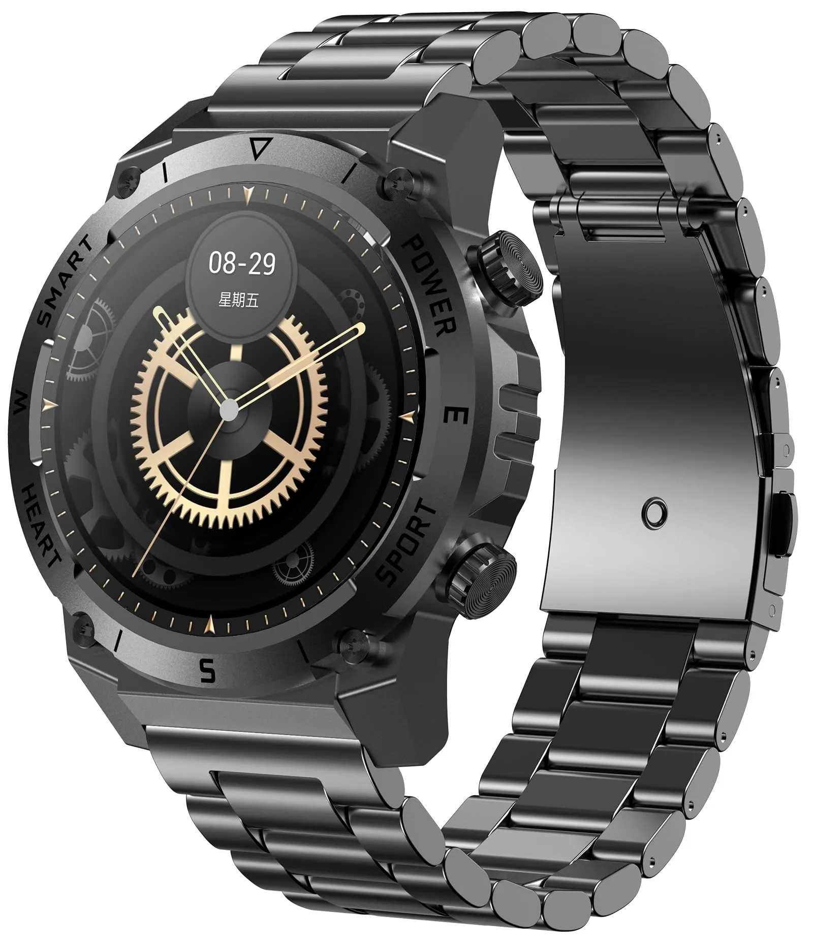 Military Smart Watches for Men, Tactical Smartwatch with Bluetooth Call 100  Sport Modes Fitness Tracker Watch for Android and iOS