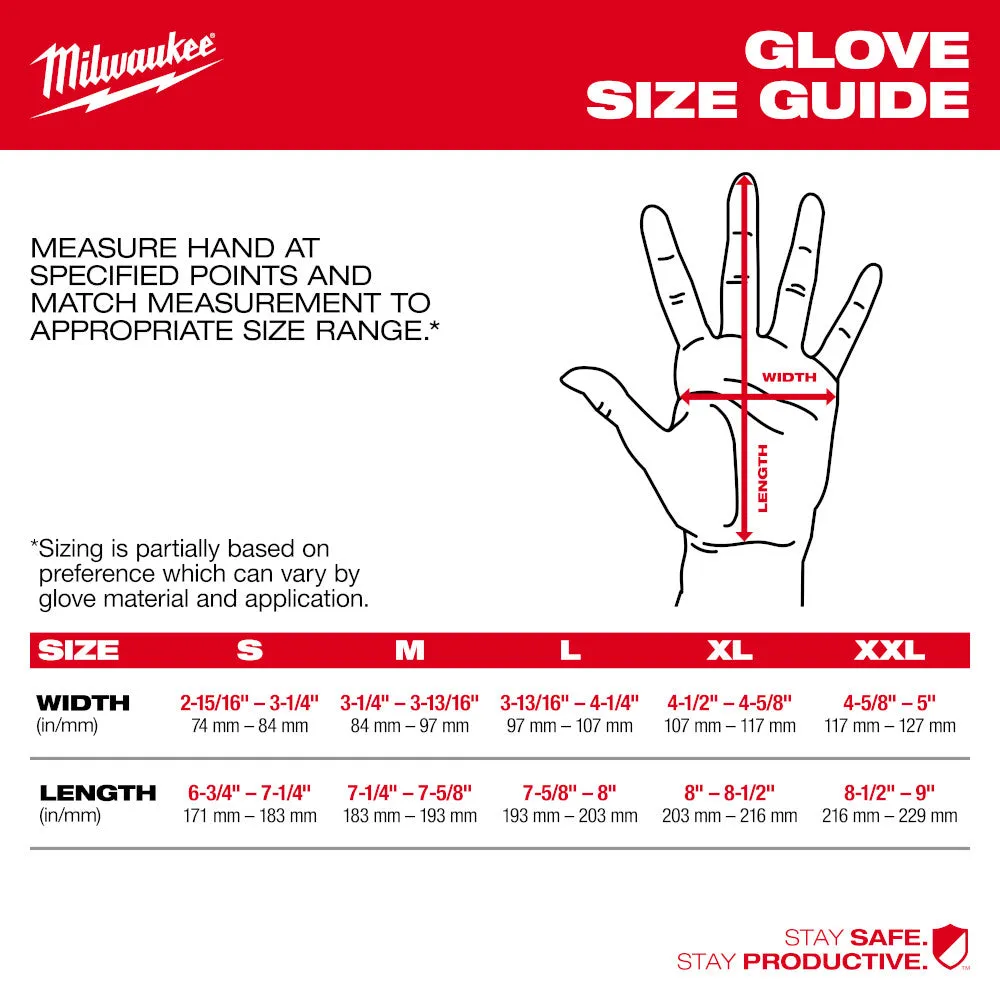 Milwaukee 48-22-8901-08MD Cut Level 1 Nitrile Dipped Gloves