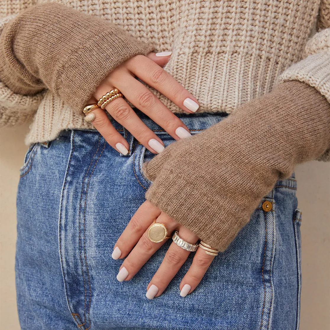 Mocha Cashmere Wrist Warmer