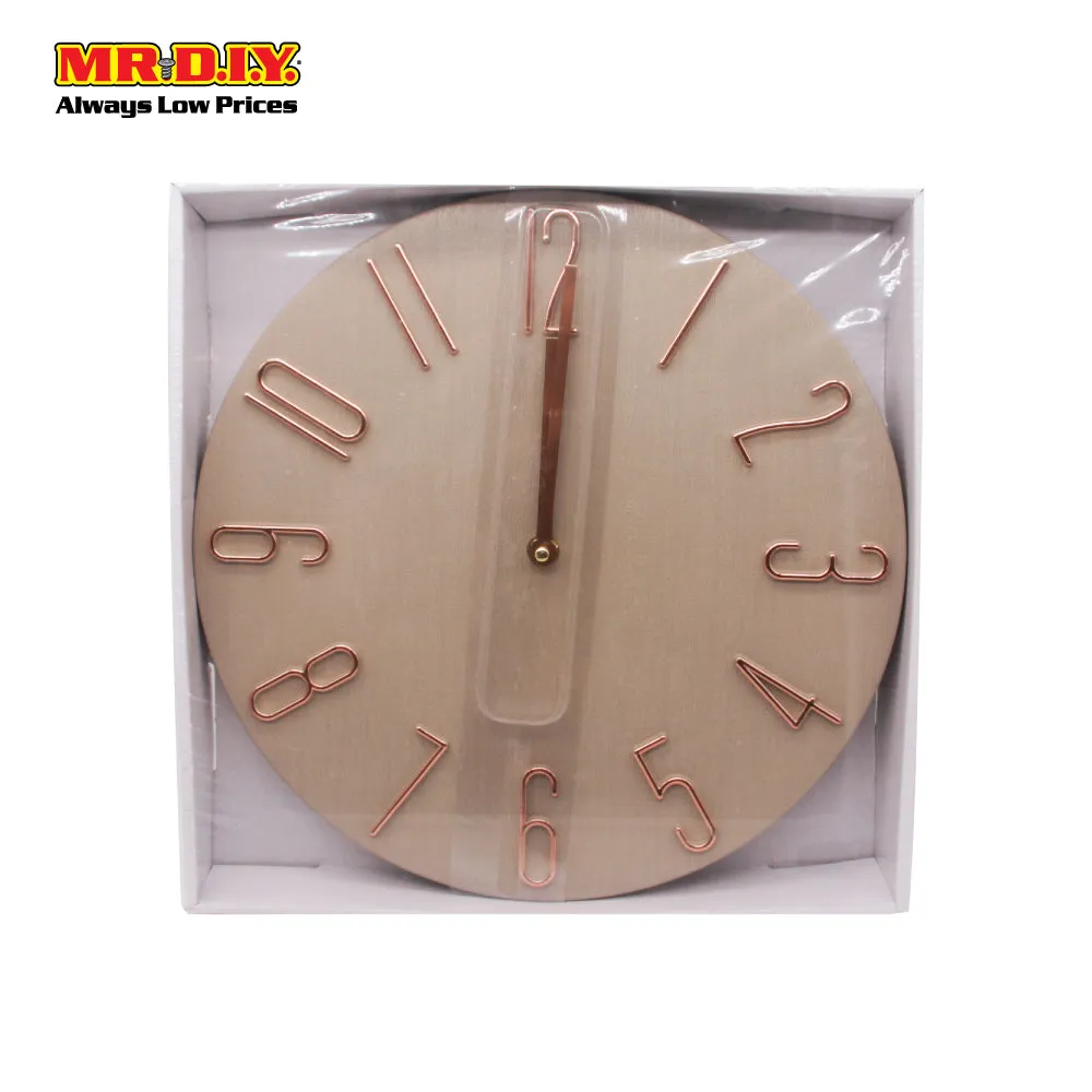 (MR.DIY) Circular Minimalistic Wall Clock WSH-0440-12