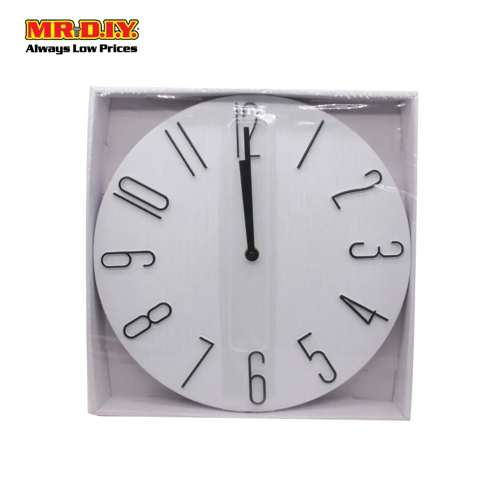 (MR.DIY) Circular Minimalistic Wall Clock WSH-0440-12