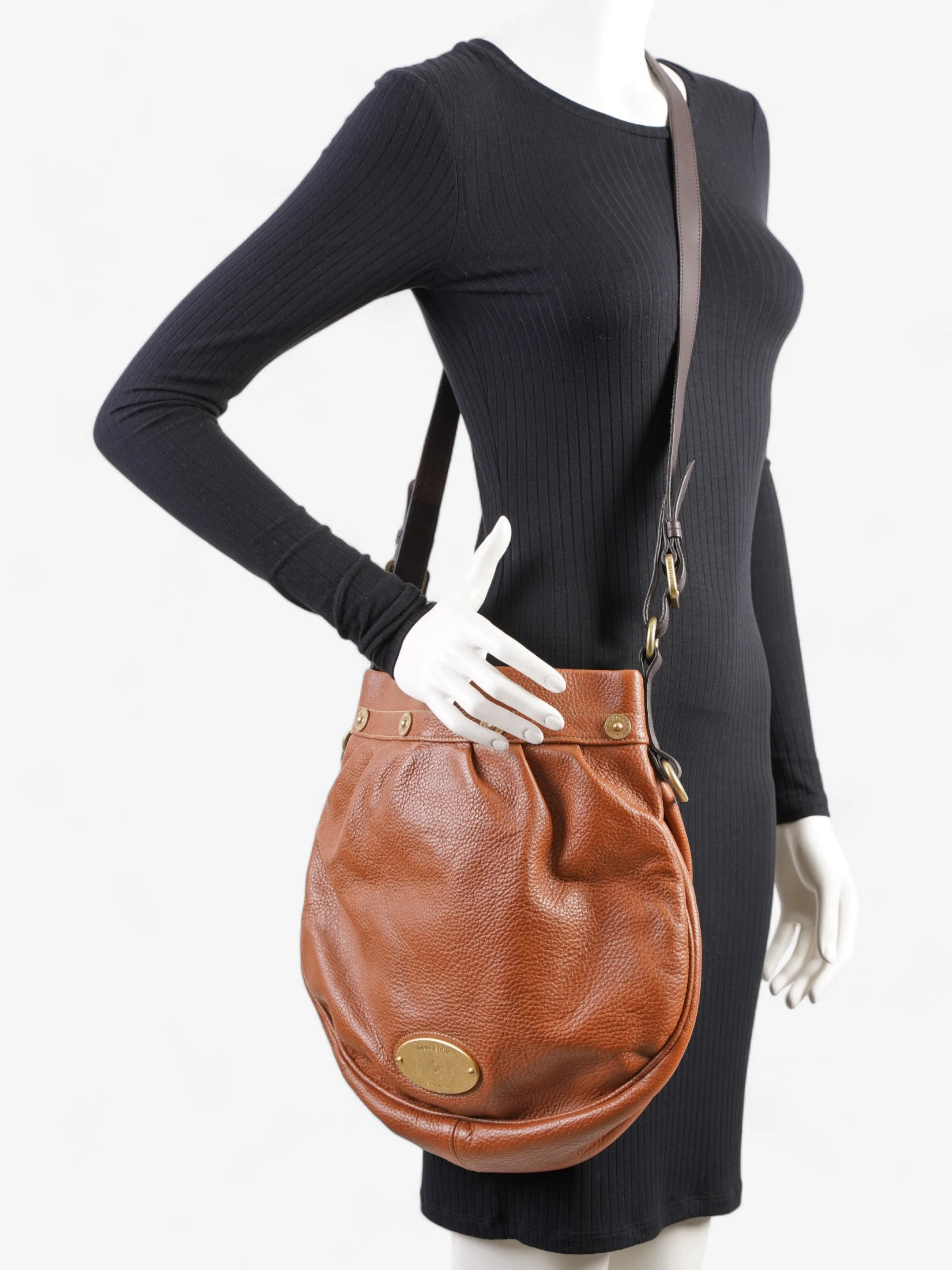 Mulberry Mitzy Messenger Oak Grained Leather