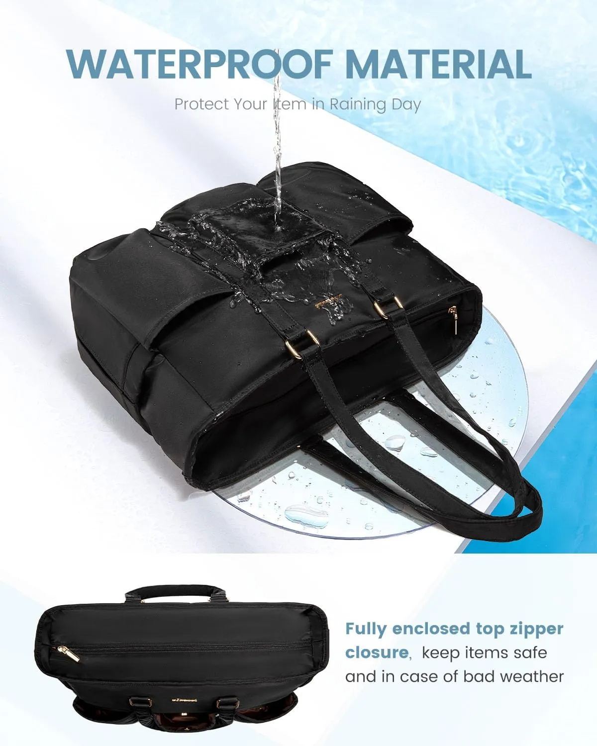 Multi-Pocket Laptop Tote Bag, 15.6¡° 17.3¡±