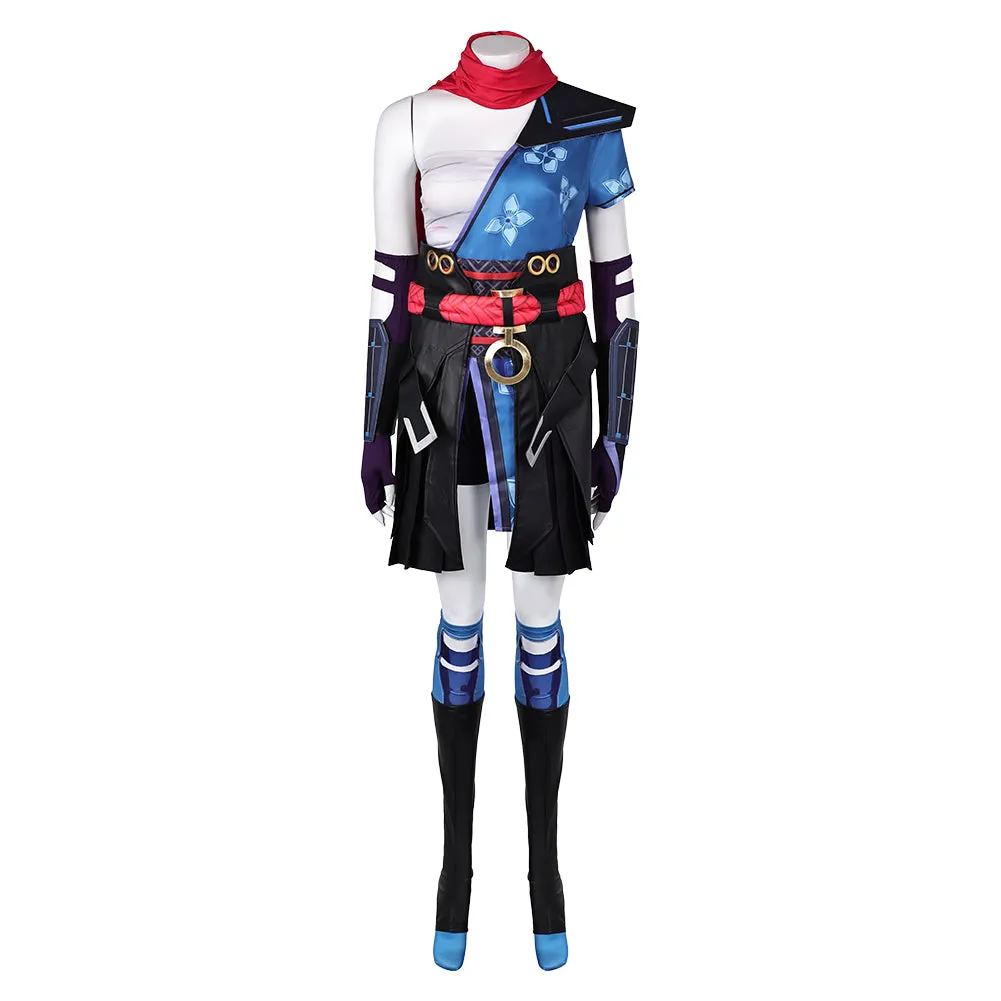 Mv Rivals Psylocke Cosplay Costume Woman Black Blue Outfits Halloween Carnival Suit